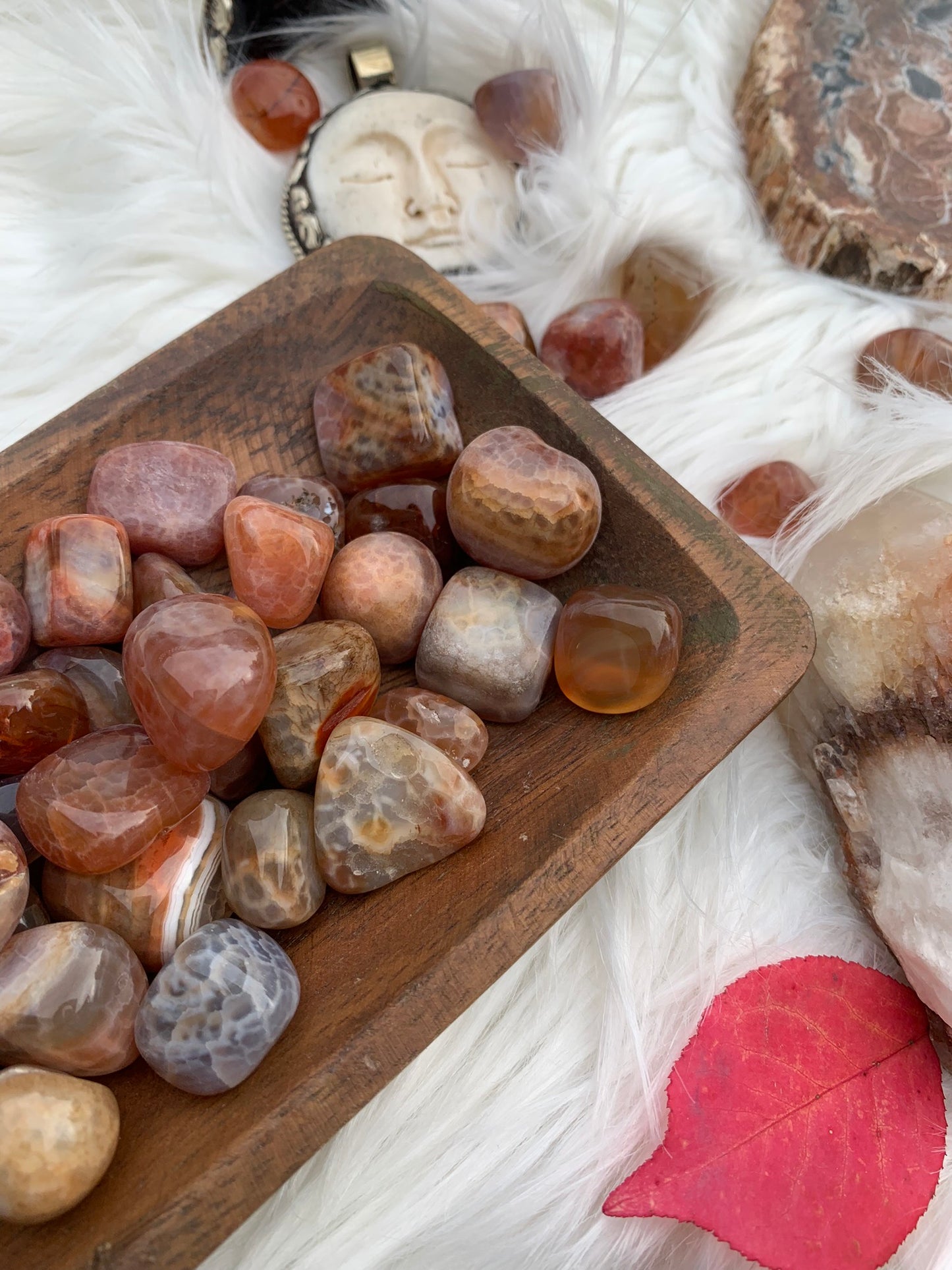 Fire Agate- Tumble