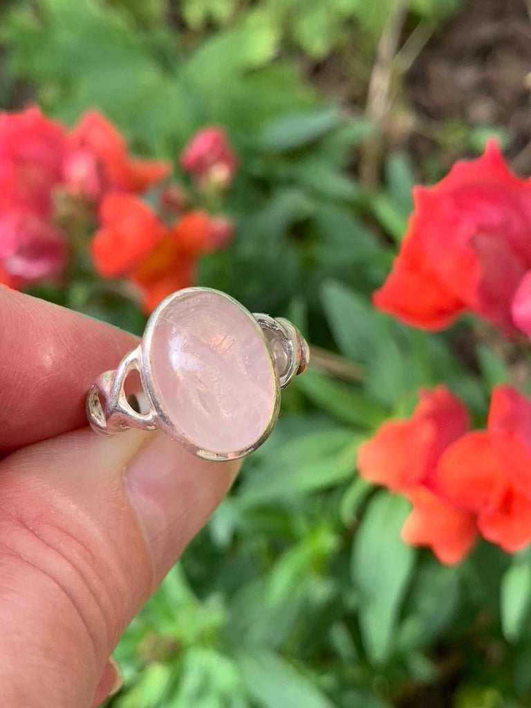 Rose Quartz Ring size 8