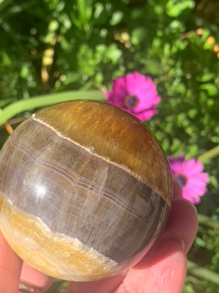 Yellow Fluorite Sphere