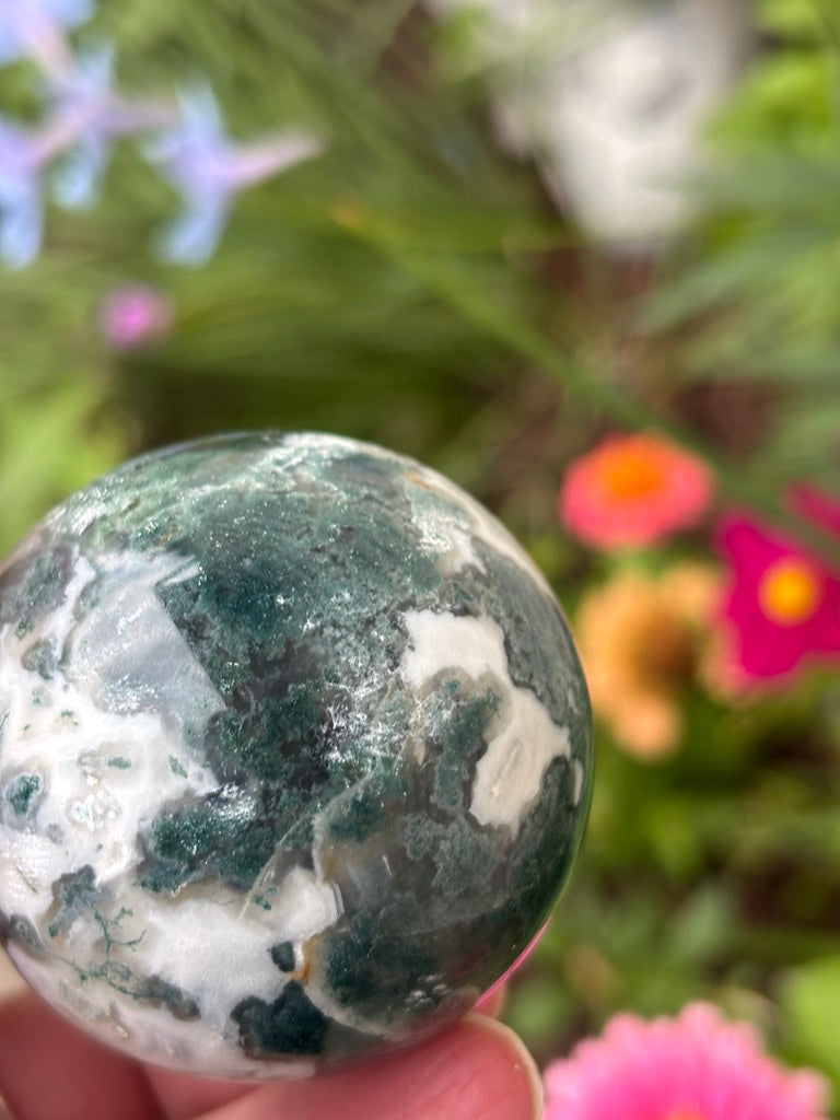 Moss Agate - Sphere