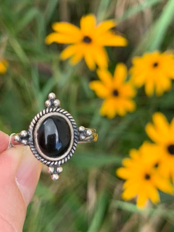 Black Onyx Ring size 7