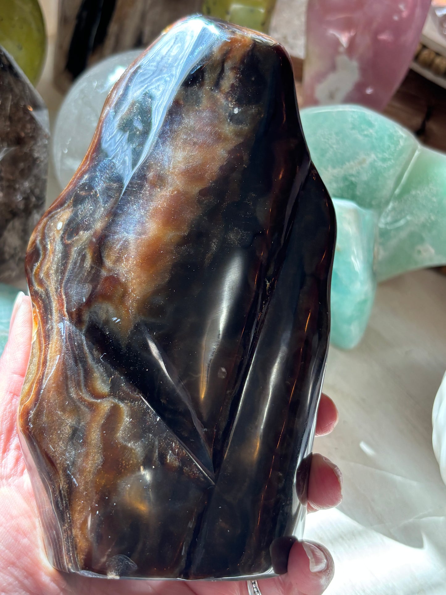 Chocolate Calcite - Free Form | Pakistan