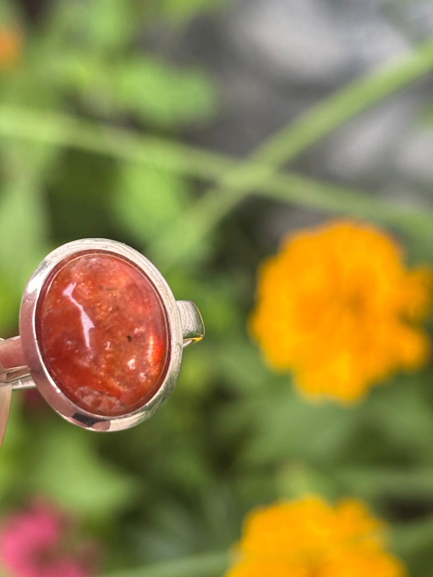 Sunstone Ring Size 8