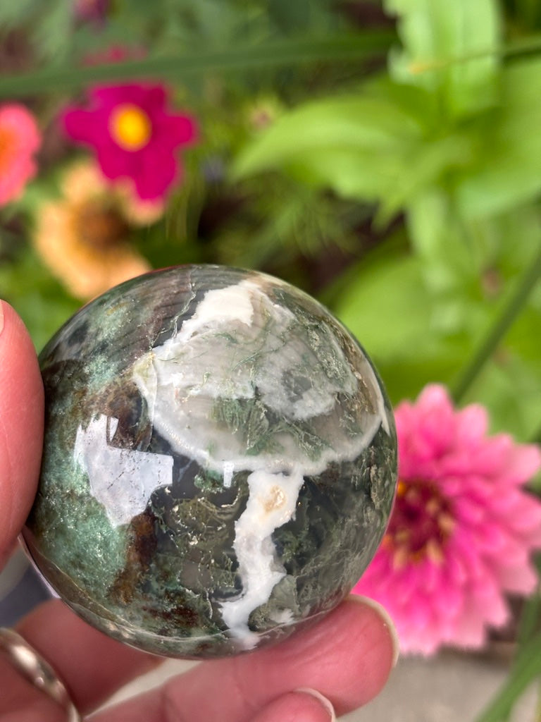Moss Agate - Sphere
