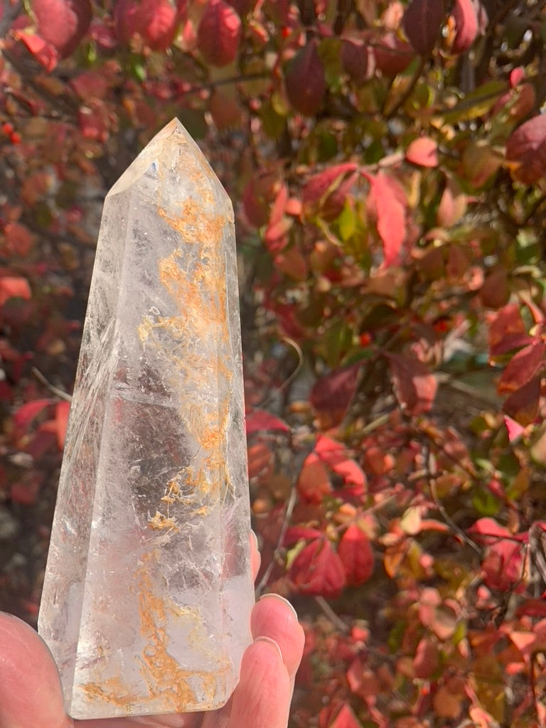 Clear Quartz with Iron Inclusions