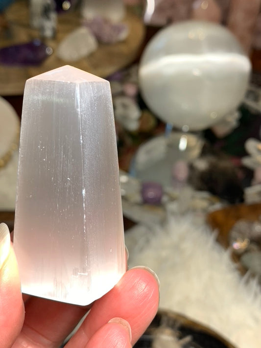 Selenite Obelisk