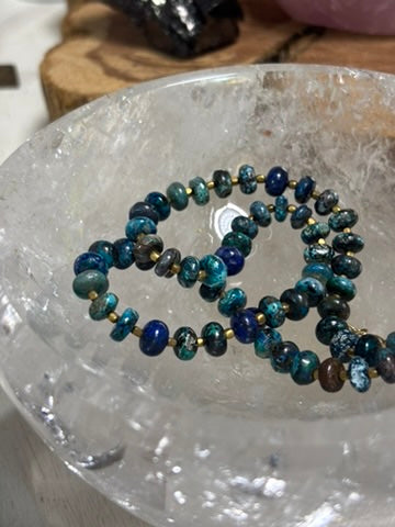 Lagoon — Chrysocolla and Lapis Lazuli