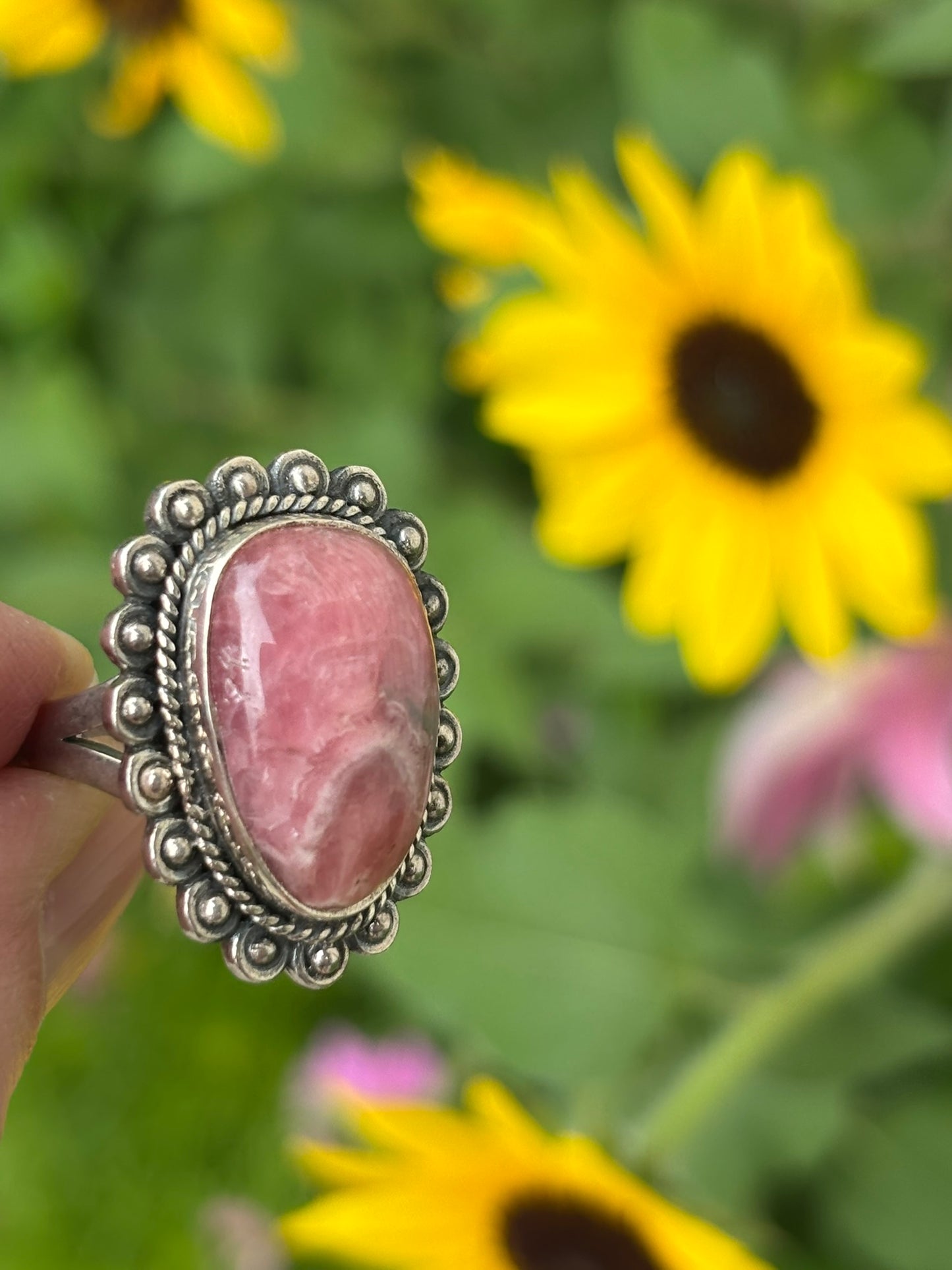 Rhodocrosite Ring size 5