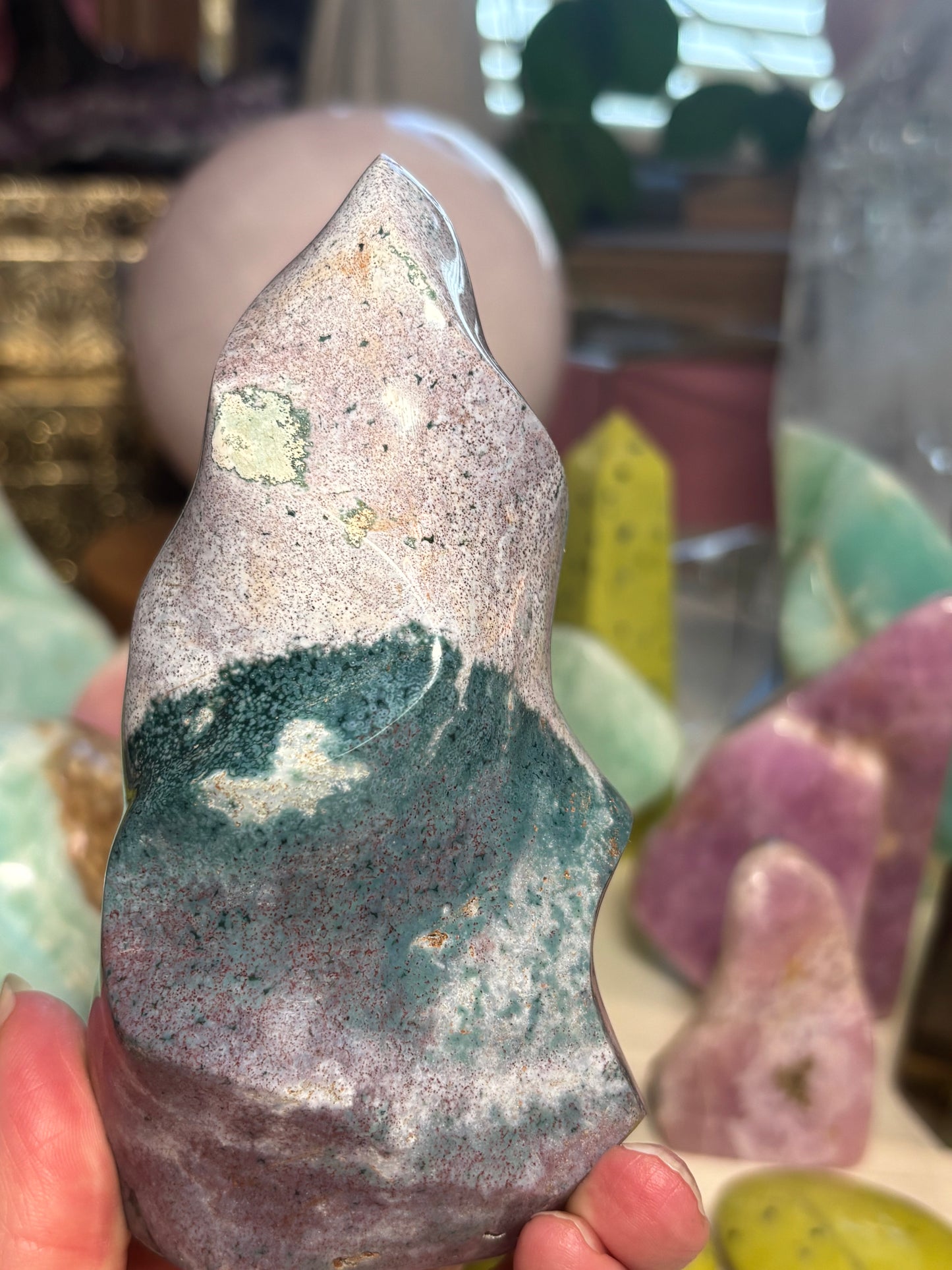 Sea Jasper - Flame - Madagascar