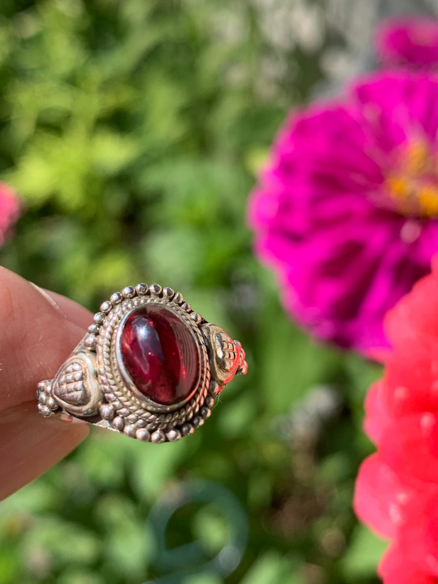 Garnet Ring size 4