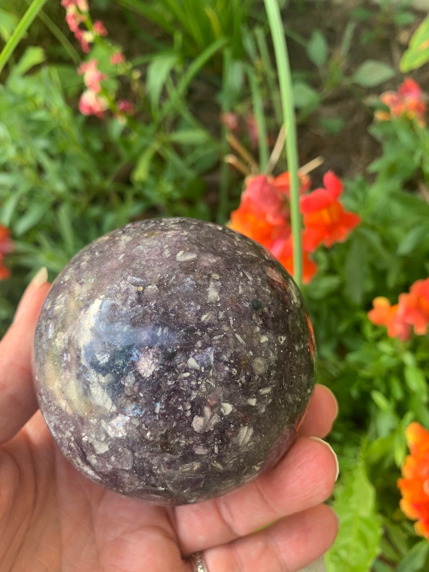 Lepidolite Sphere