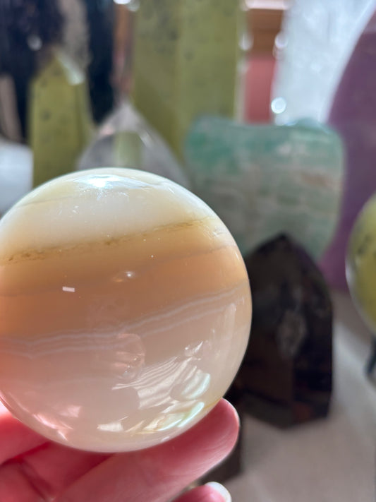 Watermelon Calcite - Sphere - Pakistan