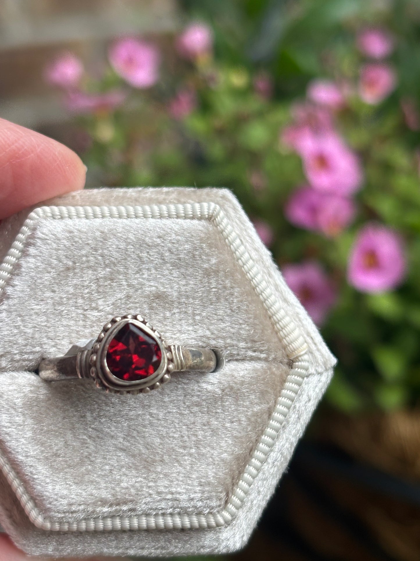 Garnet Ring size 8