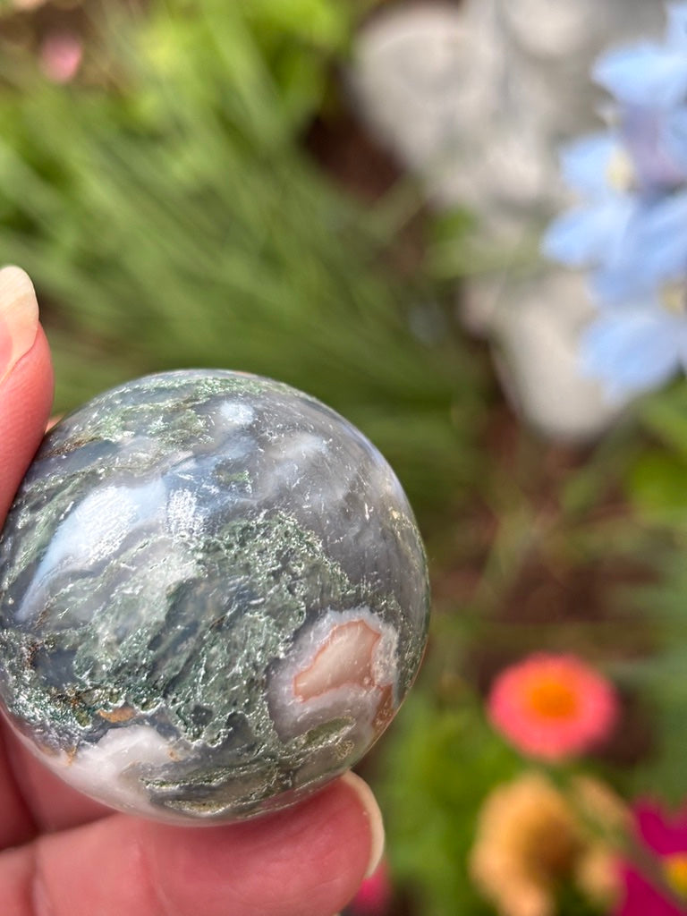 Moss Agate - Sphere