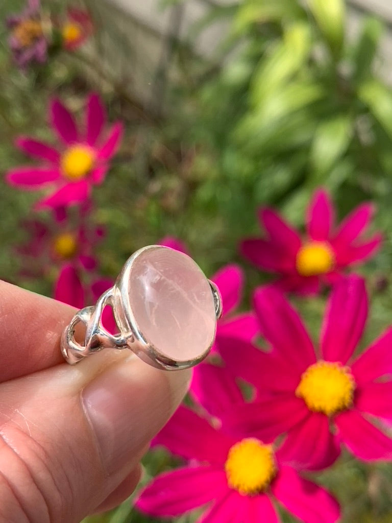 Rose Quartz Ring size 8