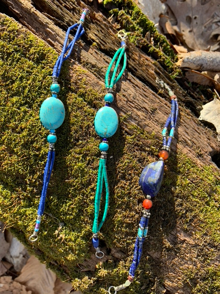 Turquoise and Lapis Lazuli bracelet - Afghanistan