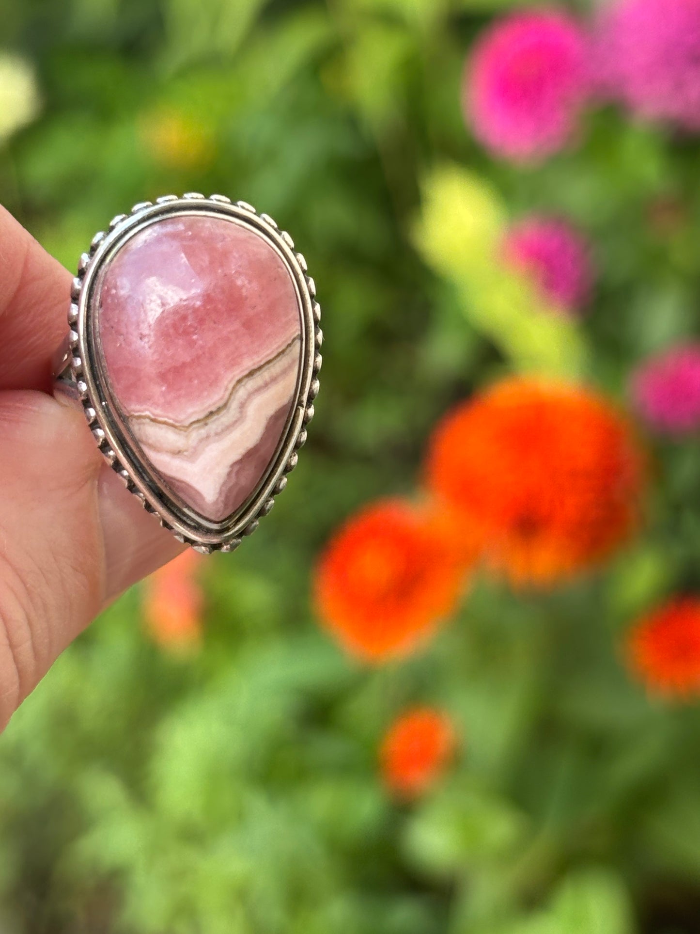 Rhodocrosite Ring size 5