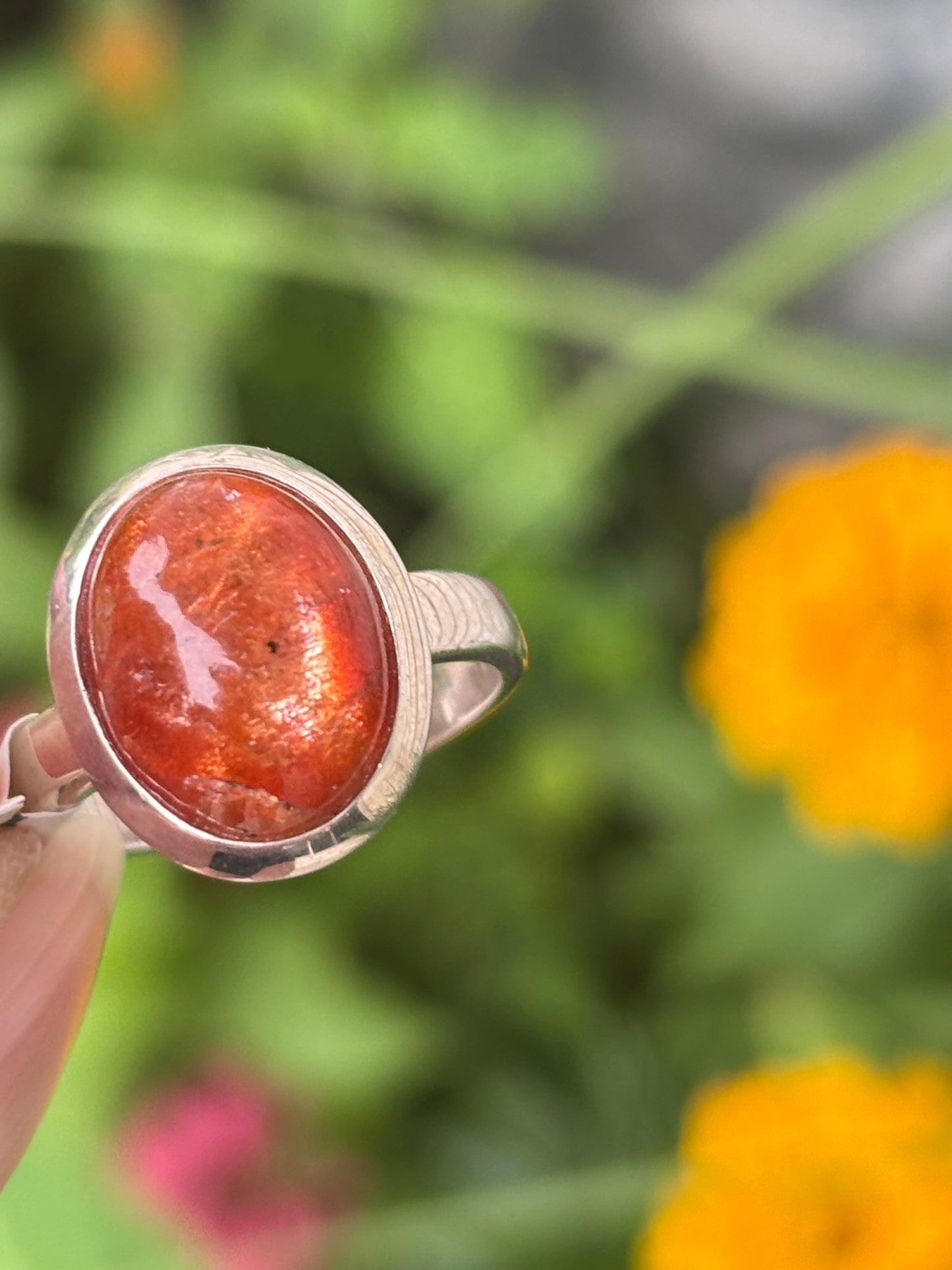 Sunstone Ring Size 8