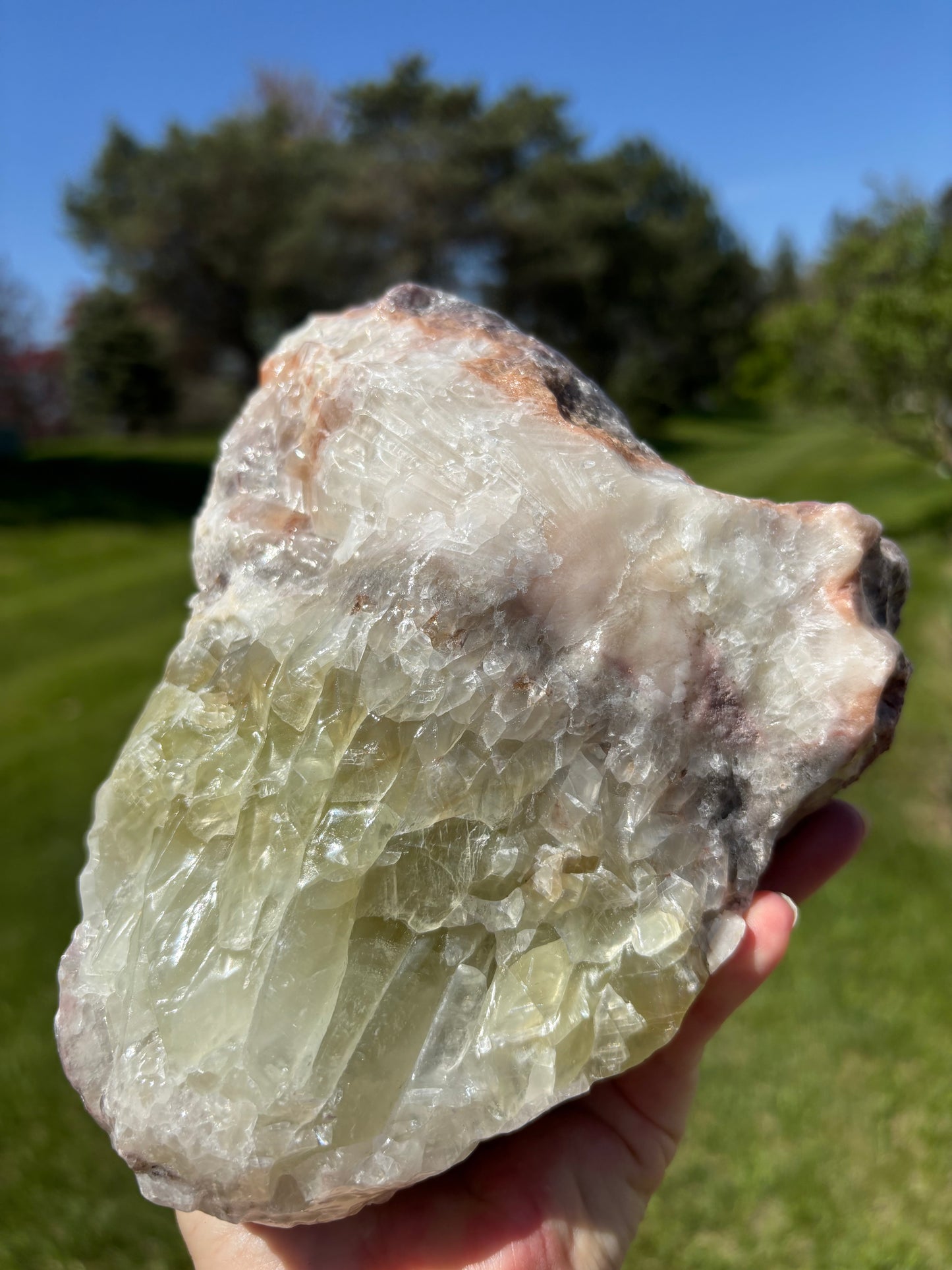 Green Calcite natural - Mexico