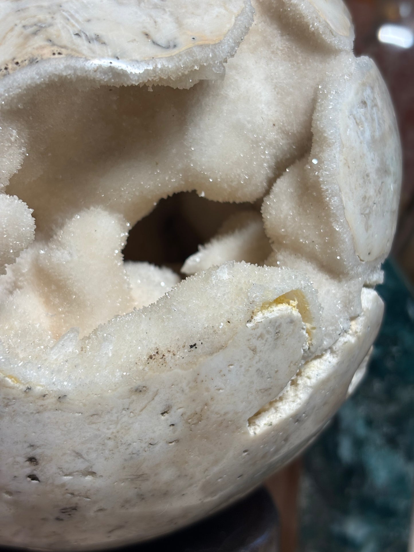 UV Druzy Calcite Sphere - Indonesia