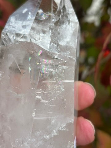 Lemurian Quartz Point - Rainbows
