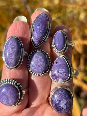Charoite Ring size 7.75
