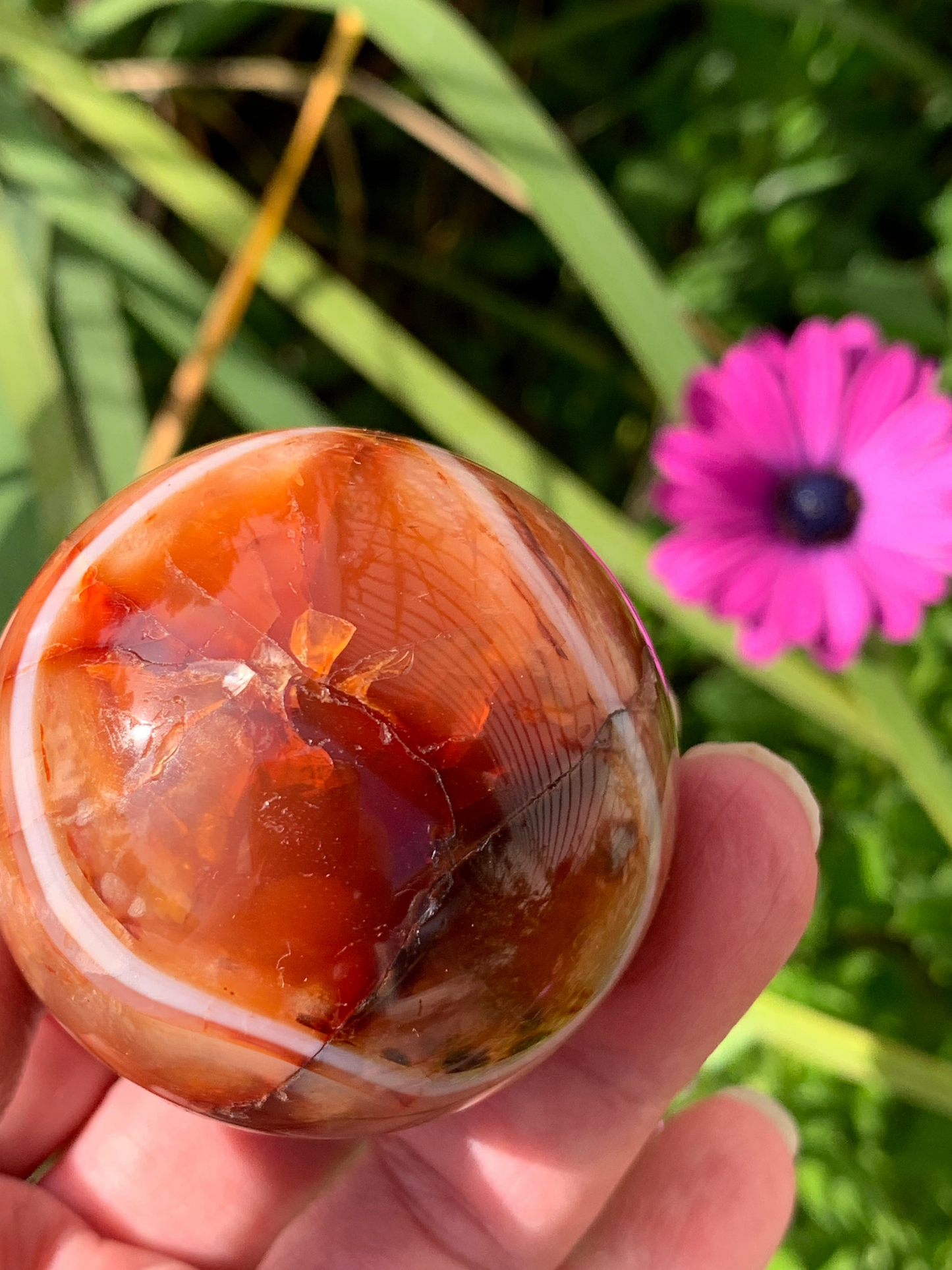 Carnelian Sphere - Madagascar