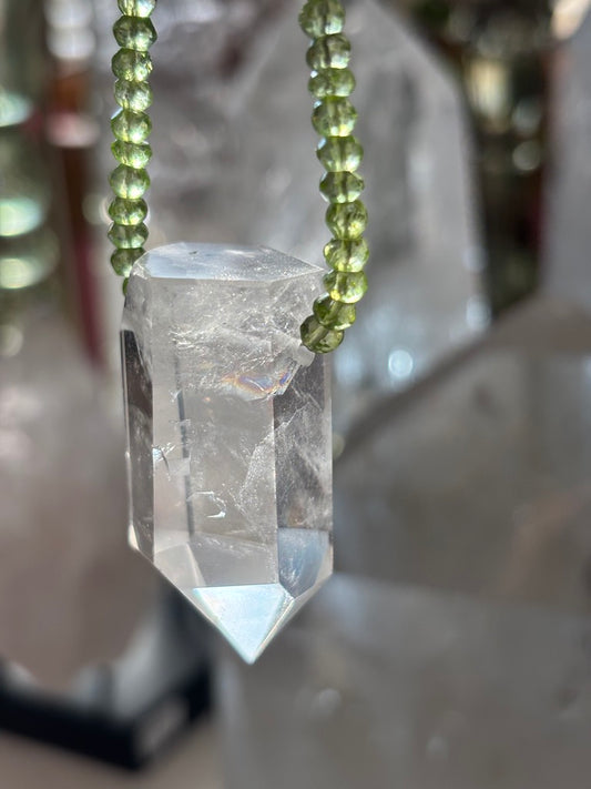 Lion's Gate — Peridot, and Lemurian Quartz