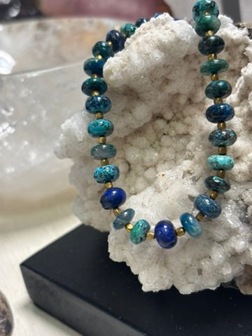Lagoon — Chrysocolla and Lapis Lazuli