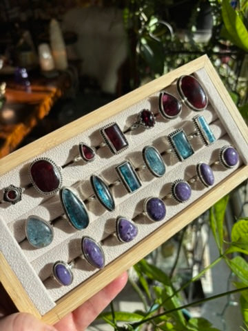 Rhodolite Garnet Ring size 8