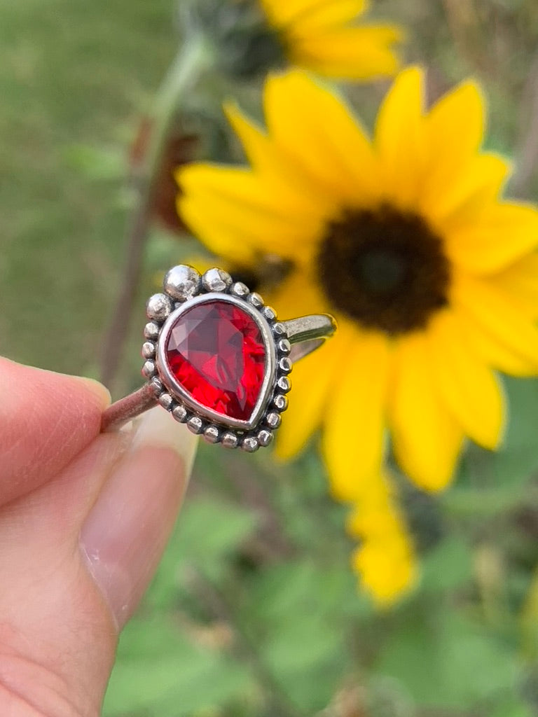 Garnet Ring size 8