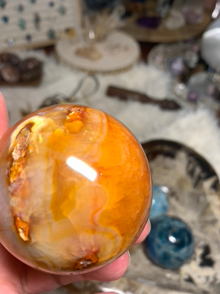 Carnelian Sphere - Madagascar