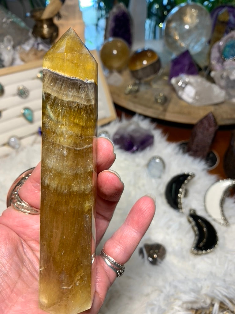 Yellow Fluorite tower