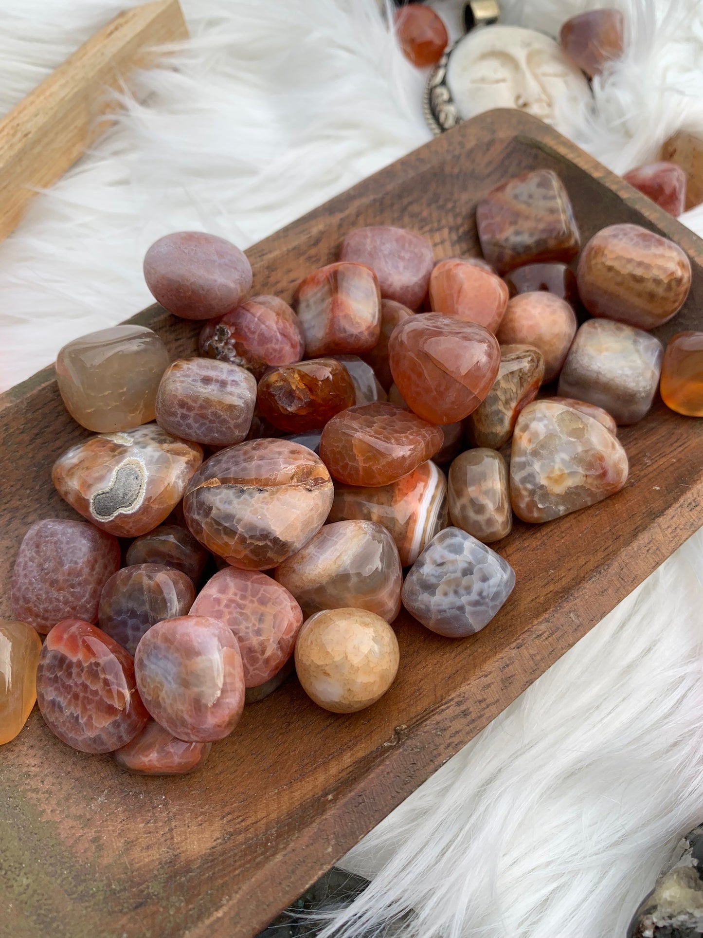 Fire Agate- Tumble