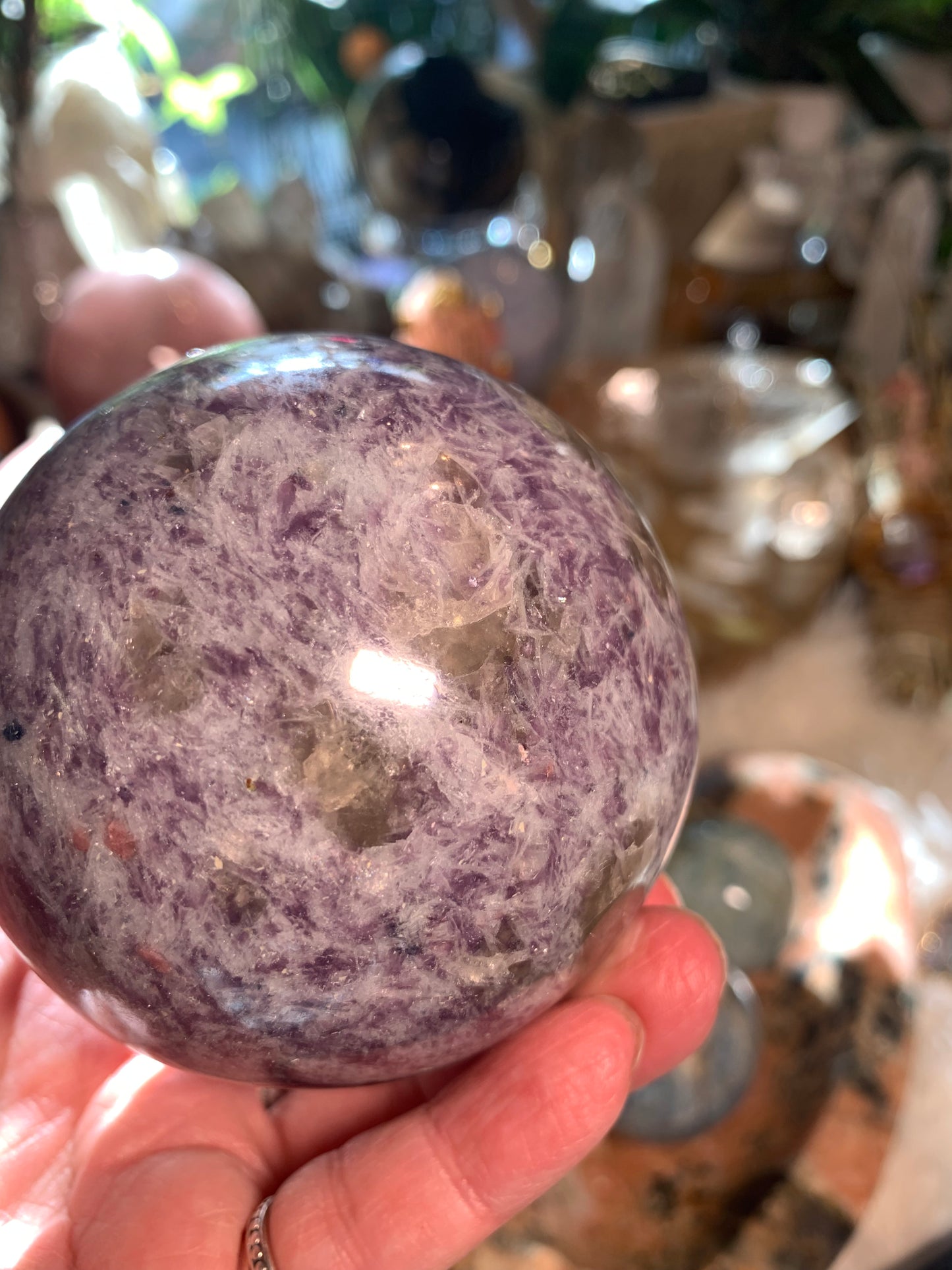 Pegmatite - Unicorn Stone Sphere - Madagascar