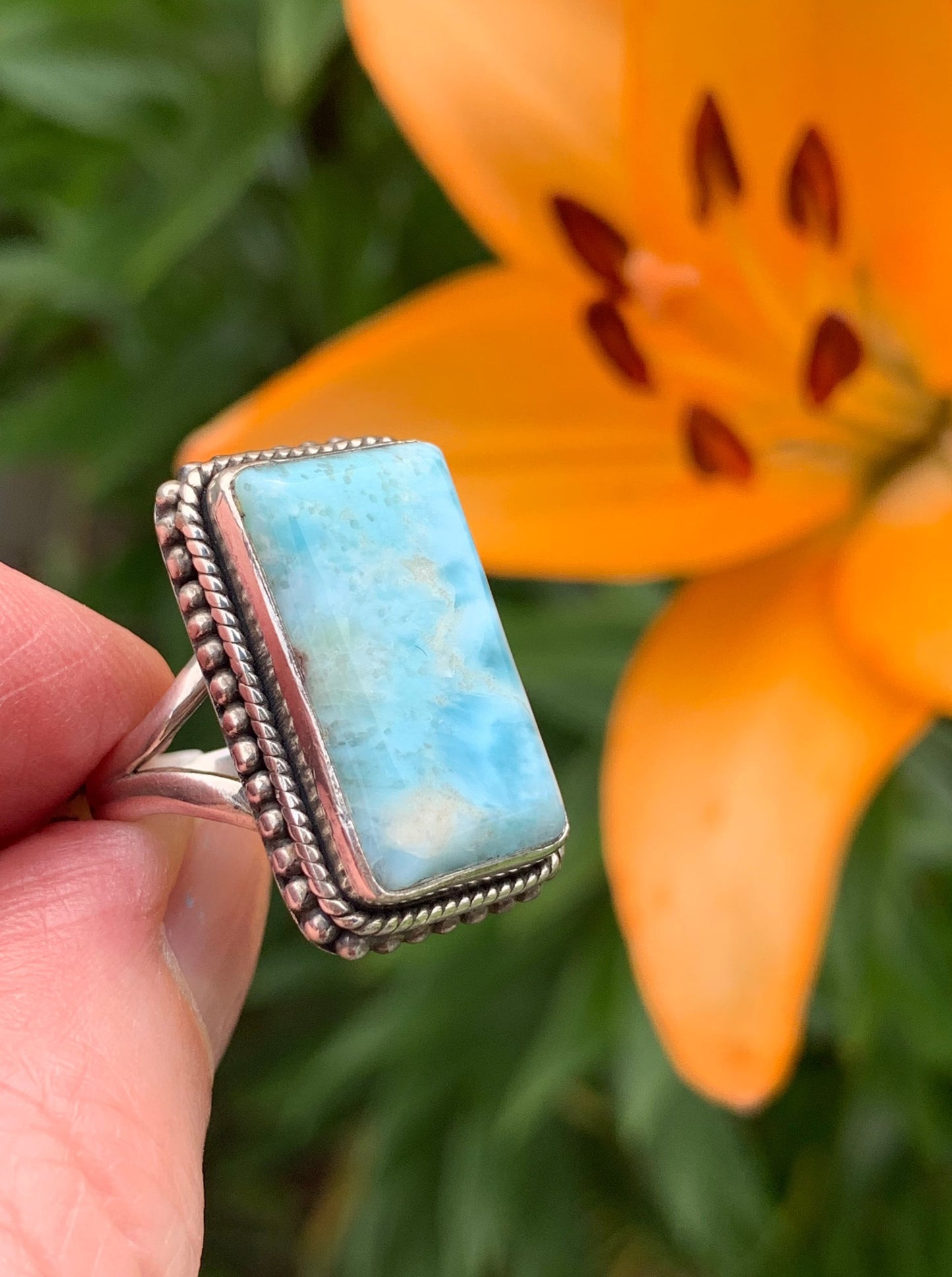 Larimar Ring Size 7