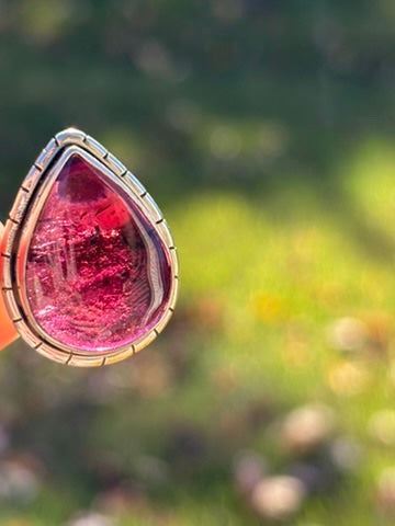 Rhodolite Garnet Ring size 8.5