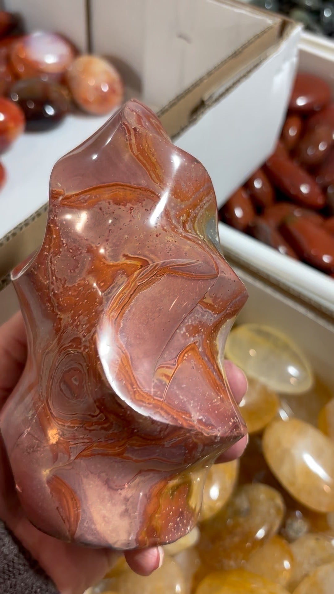 Polychrome Jasper Flame | Madagascar