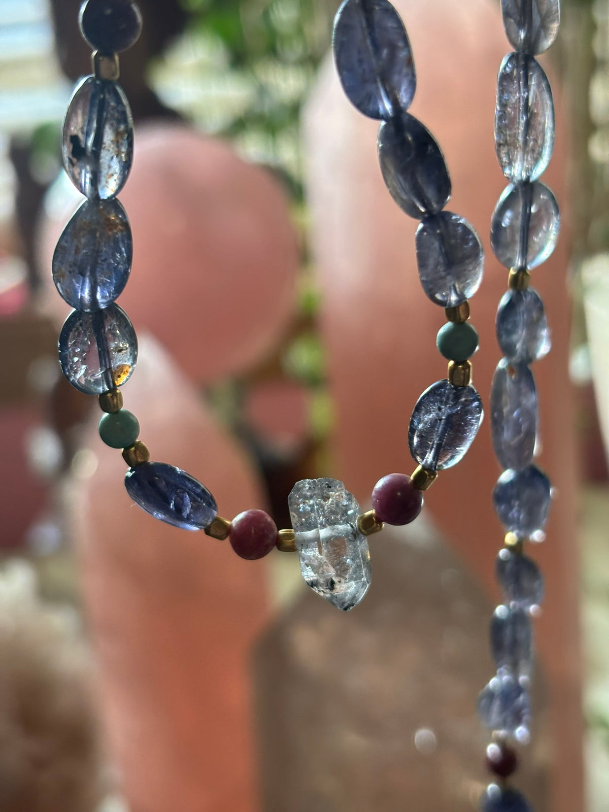 The Divine Channel | Herkimer Diamond • Pink Tourmaline • Iolite • Turquoise