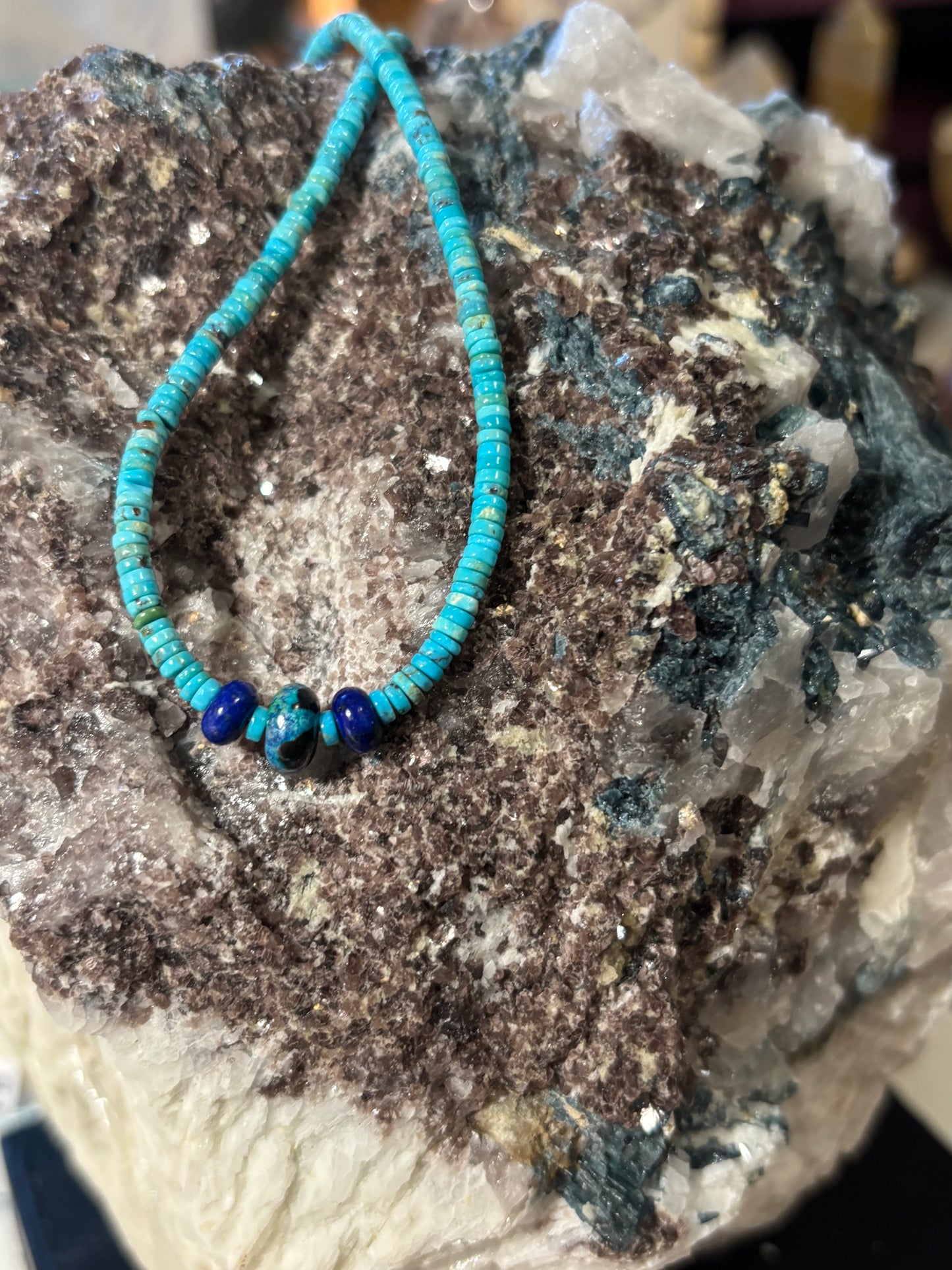 Reef — American Turquoise, Lapis Lazuli, and Chrysocolla