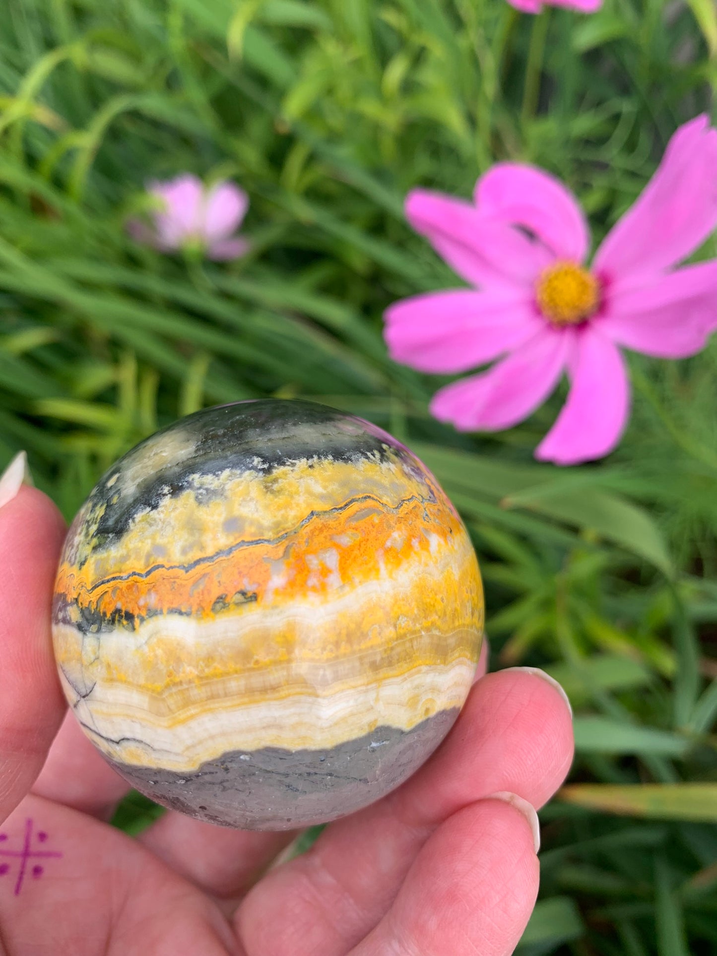 Bumble Bee Jasper Sphere