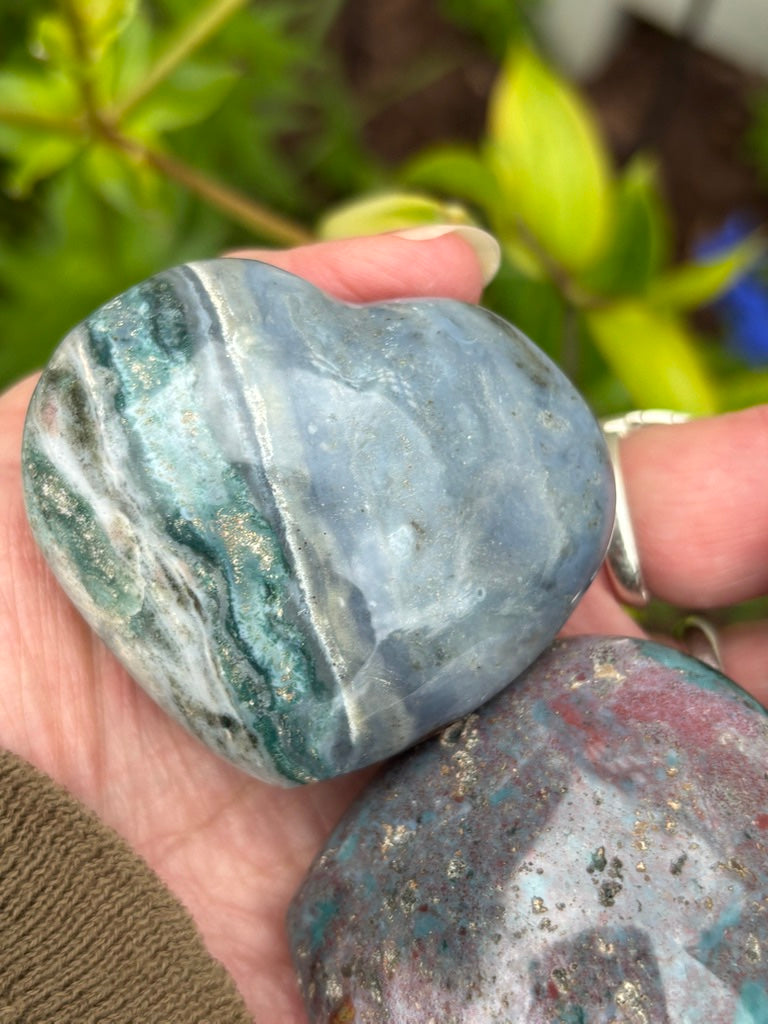 Sea Jasper - Heart - Madagascar