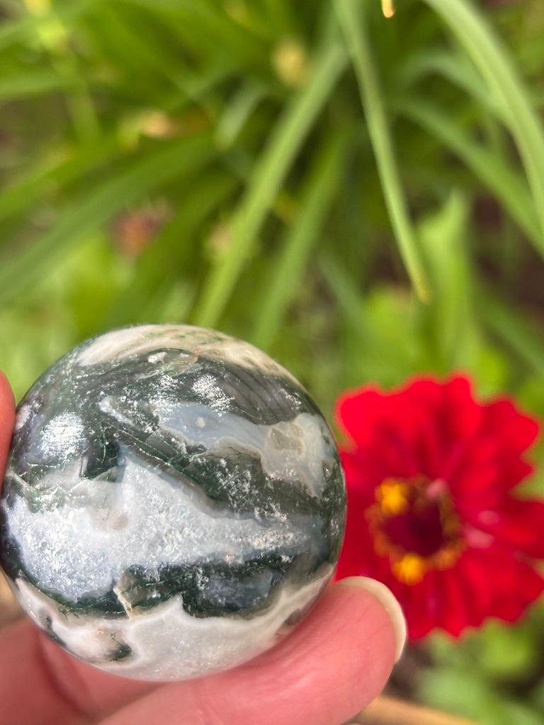 Moss Agate - Sphere