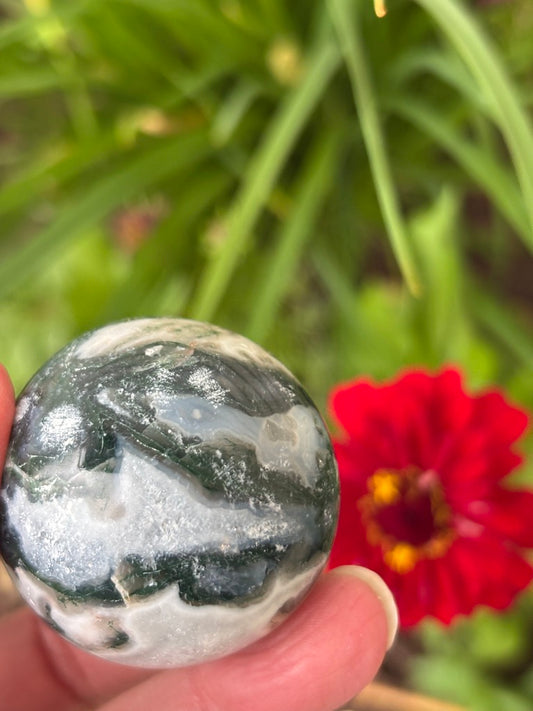Moss Agate - Sphere