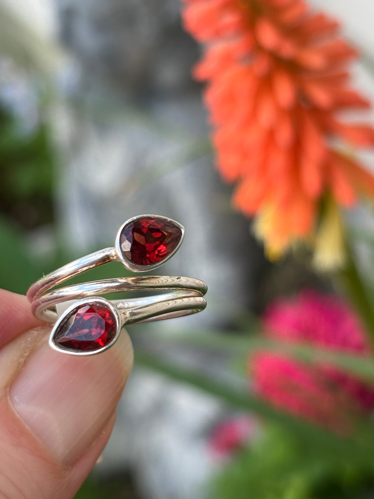 Garnet Ring size 8