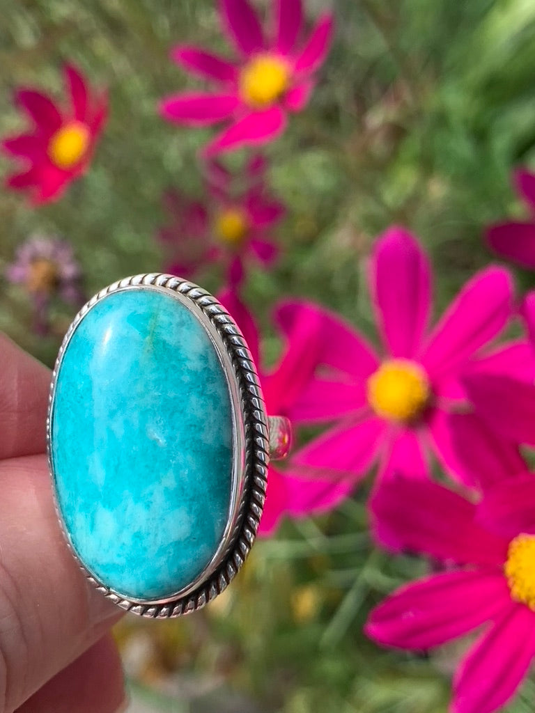 Amazonite Ring size 8.5