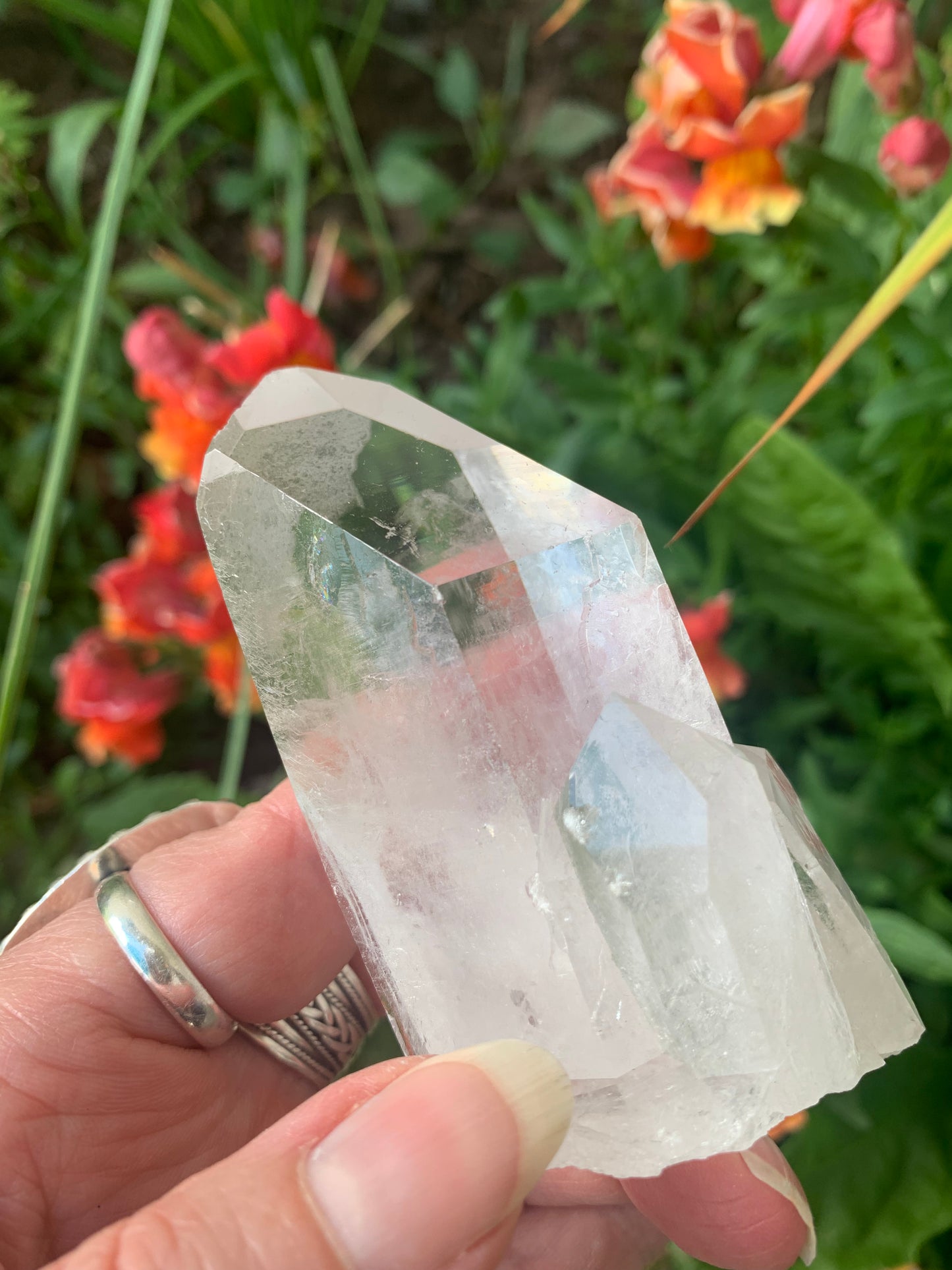 Rainbow Quartz Cluster