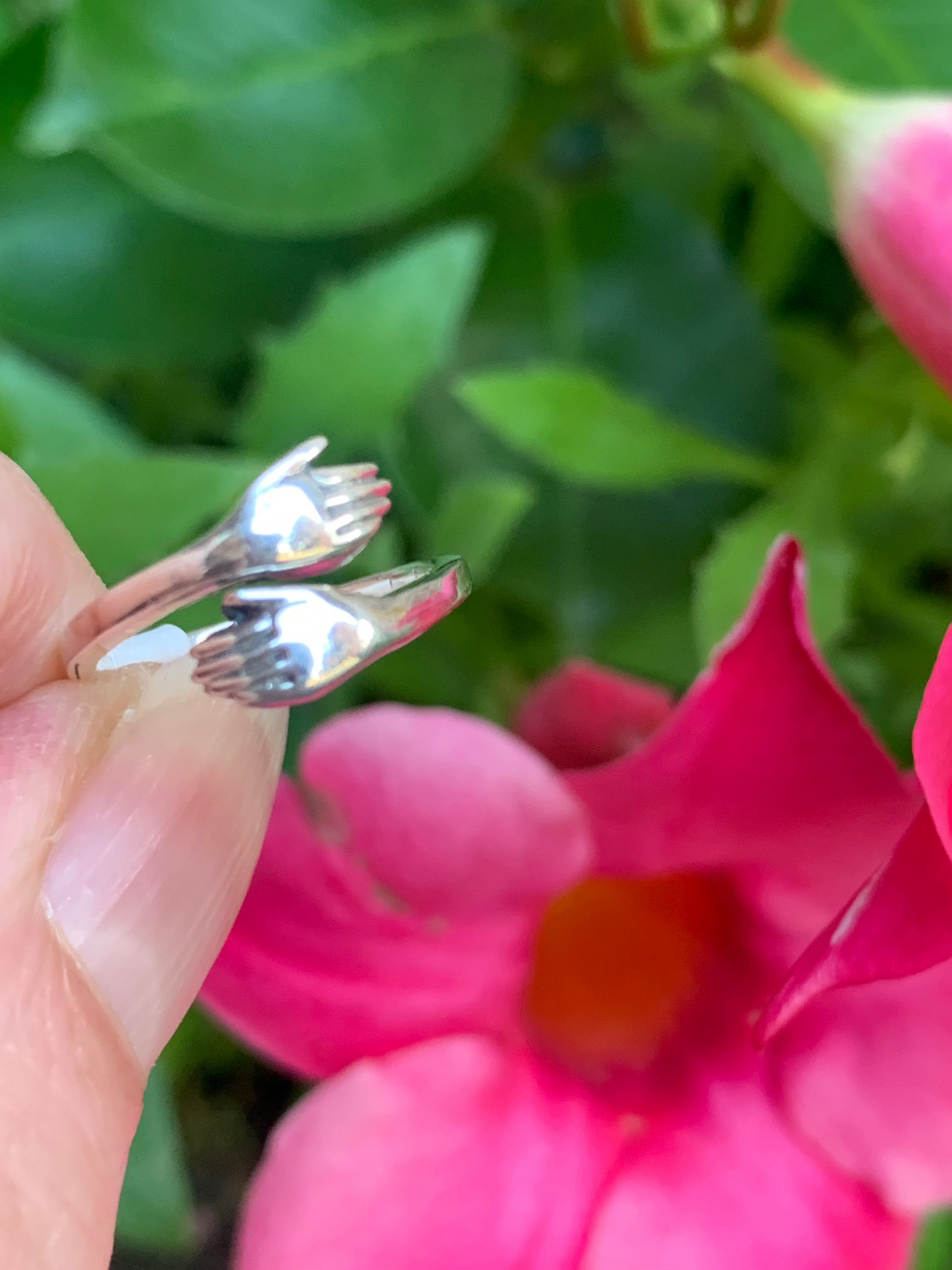 Healing Hands Sterling Silver Ring