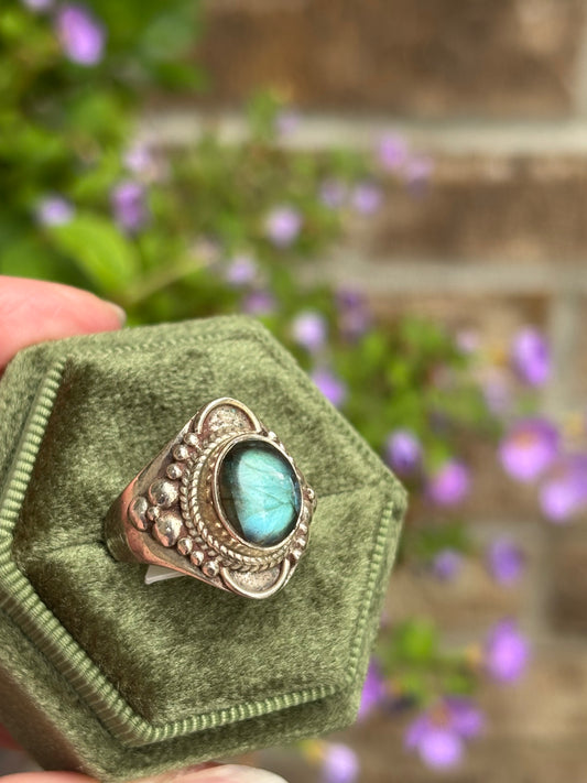 Labradorite ring Size 7