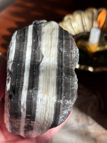 Zebra Calcite natural